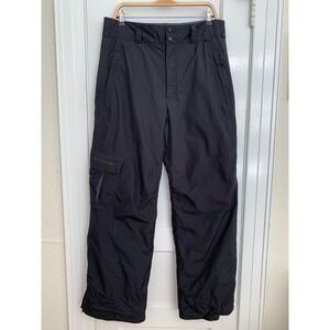 Columbia Omni-Tech Men's Ski Snow Pants Black Insulated Waterproof Cargo Size M